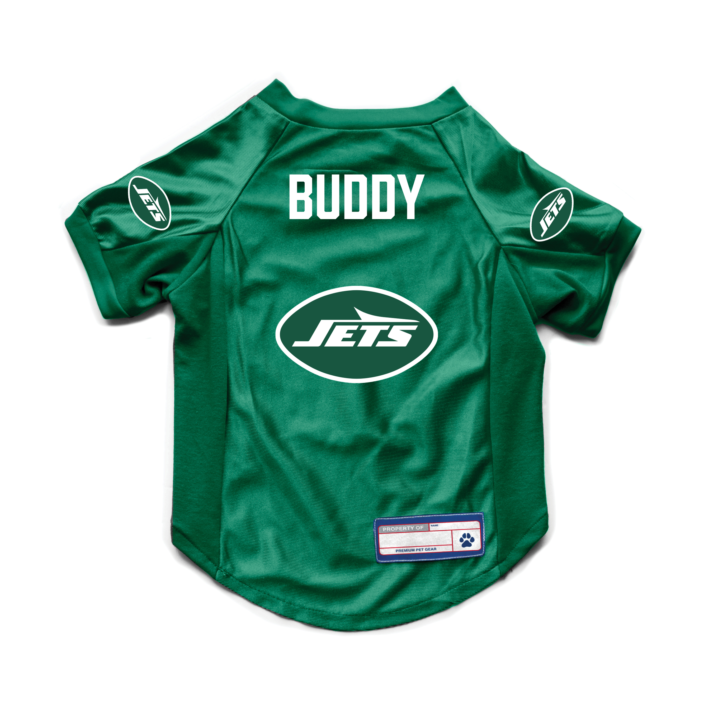 jets gear New York Jets Custom Pet Stretch Jersey L