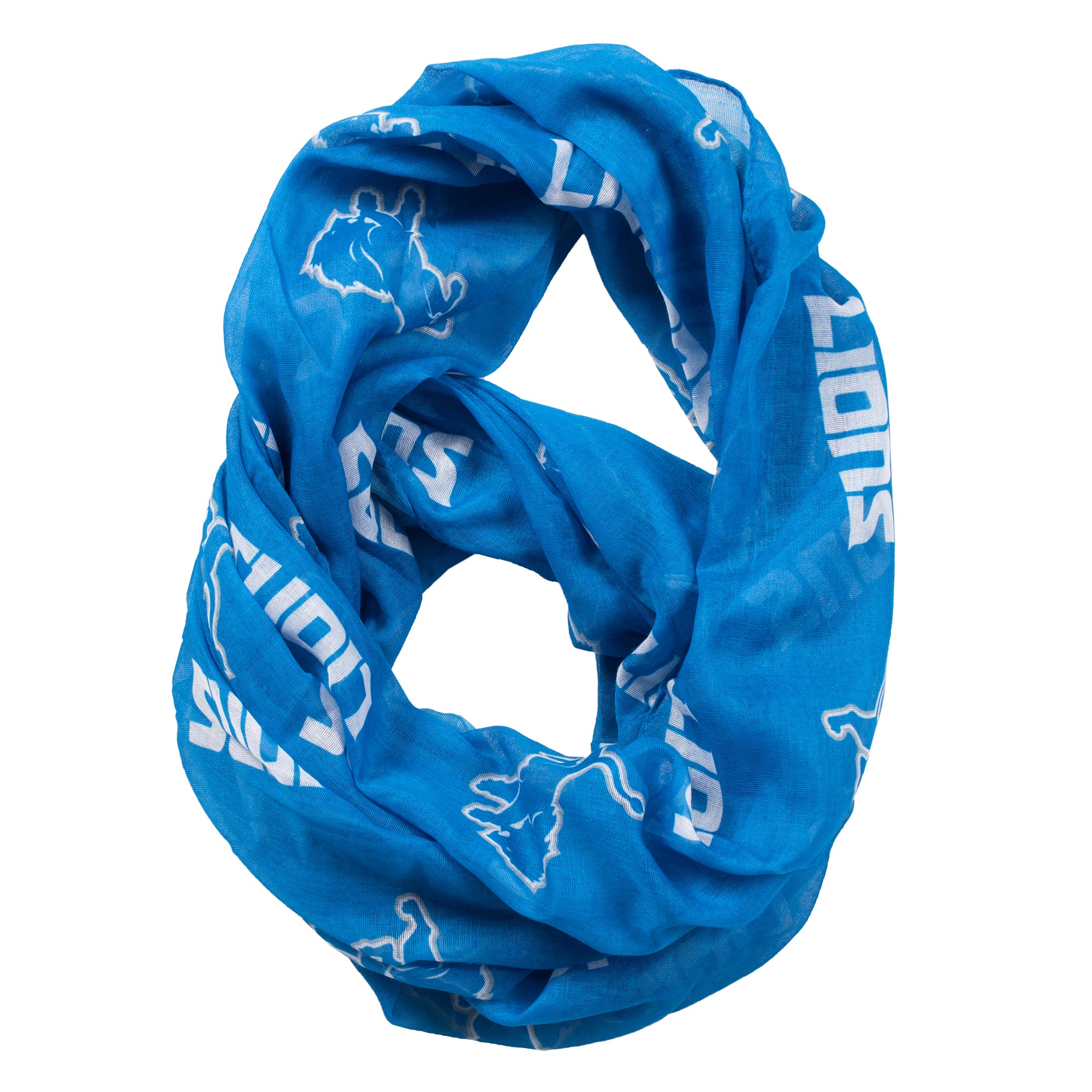 Little Earth Detroit Lions Sheer Infinity Scarf