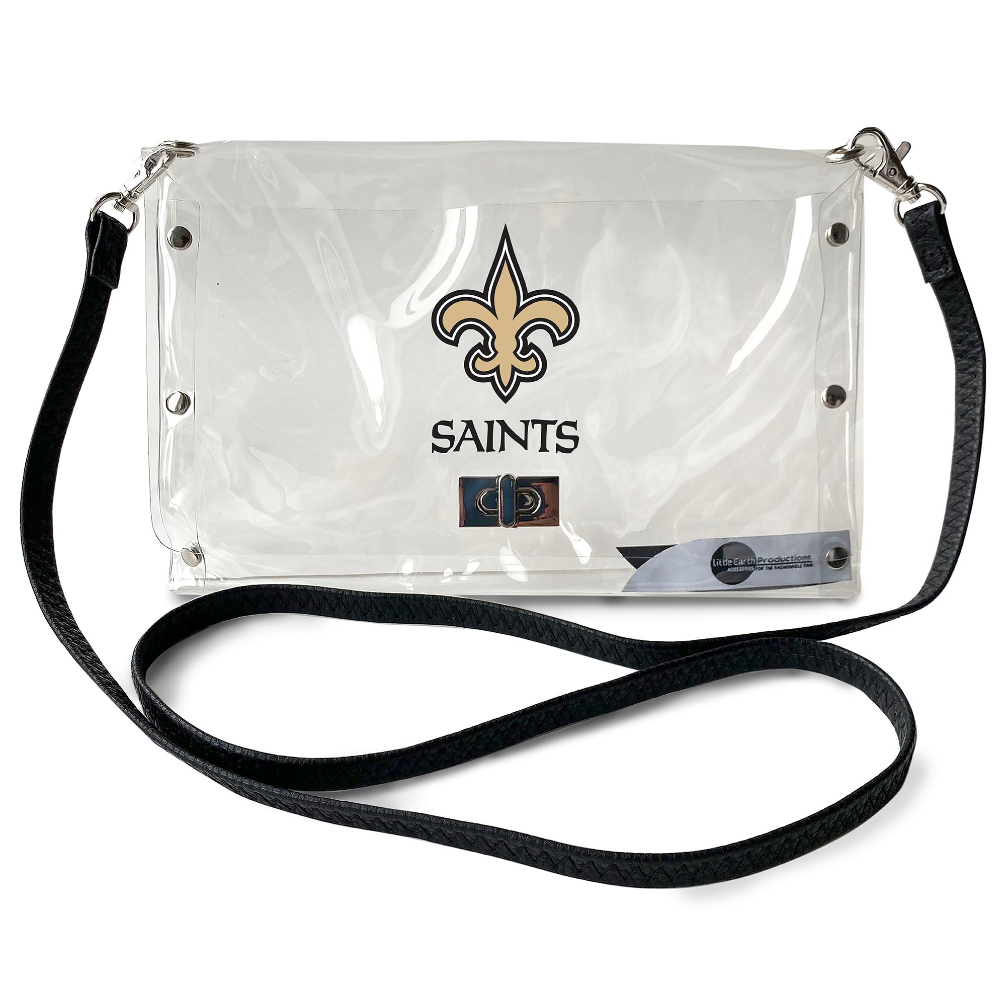 Logo Brands New Orleans Saints Clear Stadium Totes 12X5.75X11.75 Team Color  Tote in the Bags & Backpacks department at