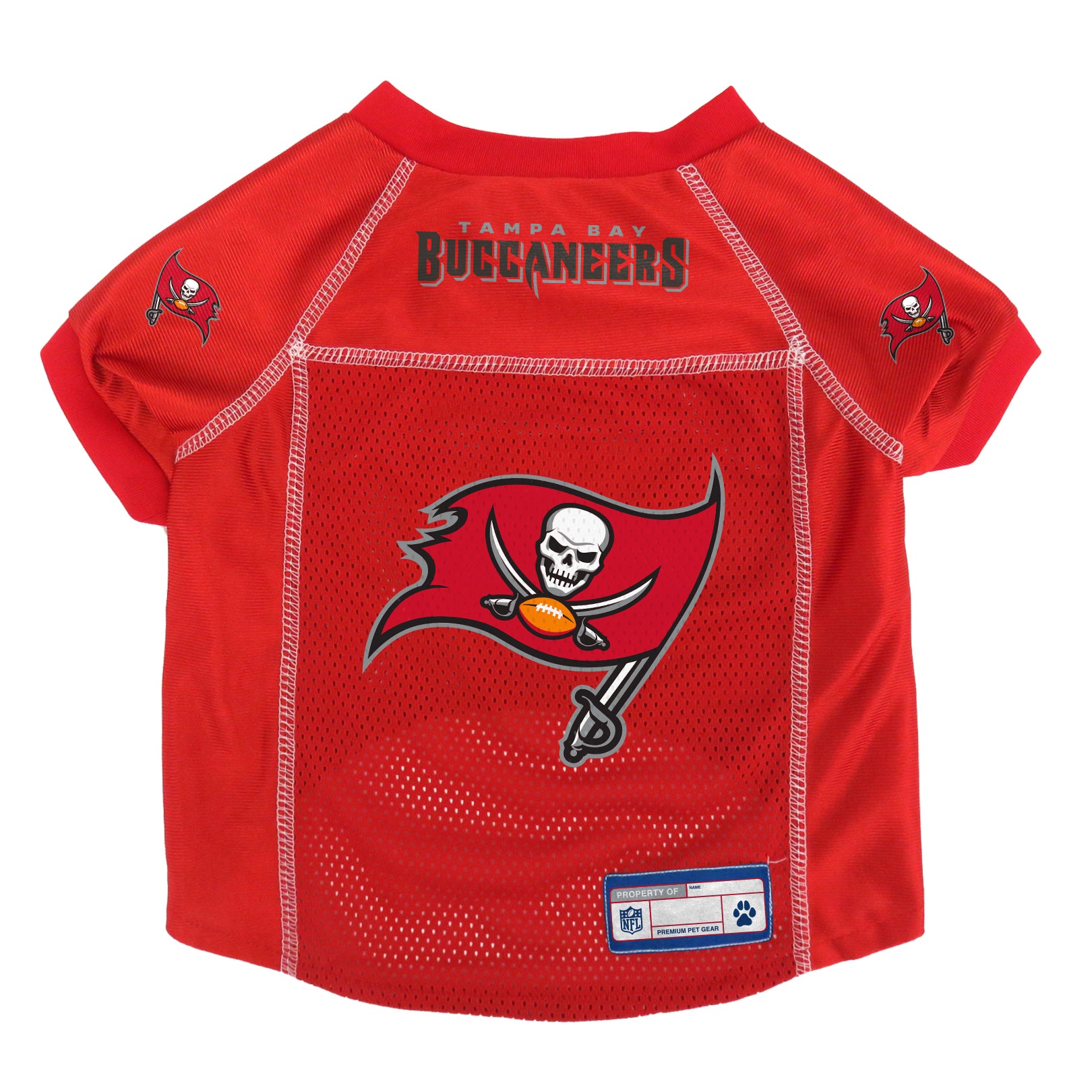 Littlearth NFL Basic Dog & Cat Jersey, Tampa Bay Buccaneers, Large