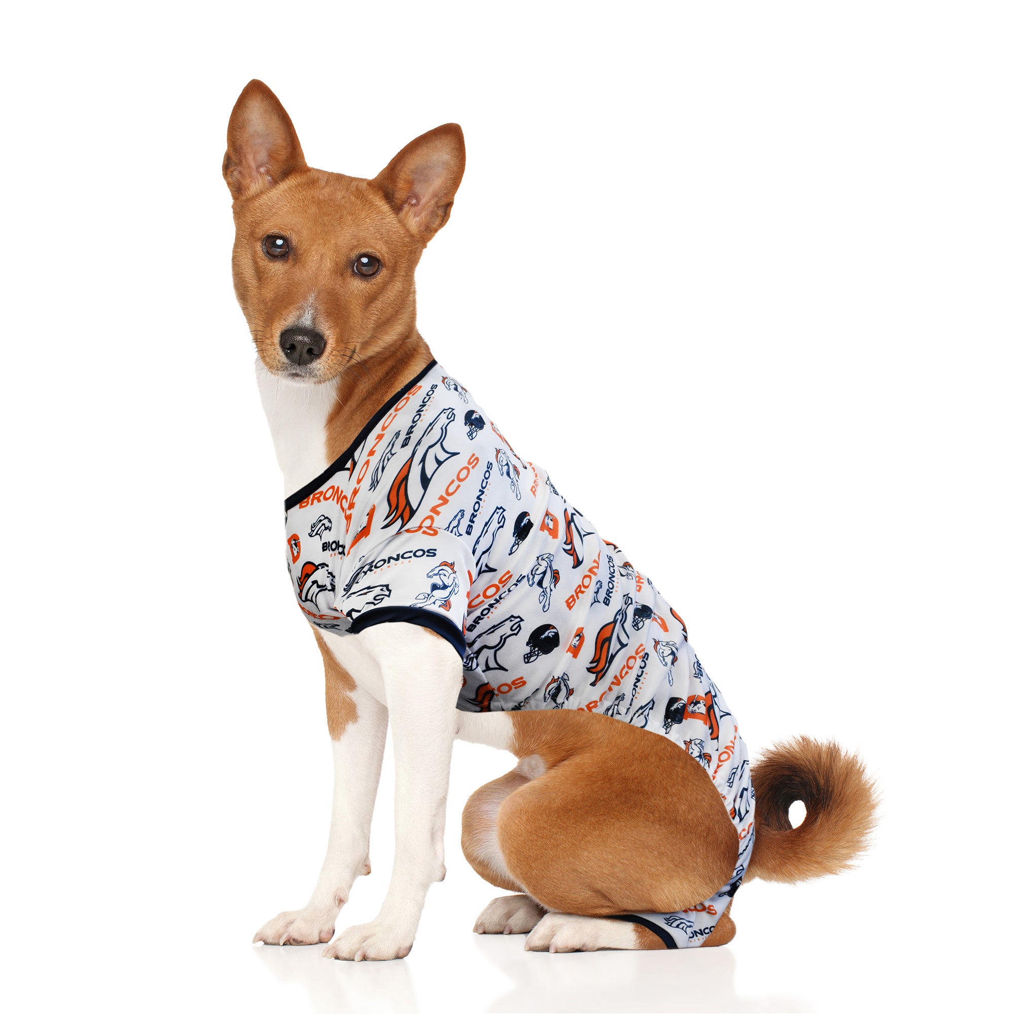 Littlearth NFL Pet Pajamas, Size Small, Broncos