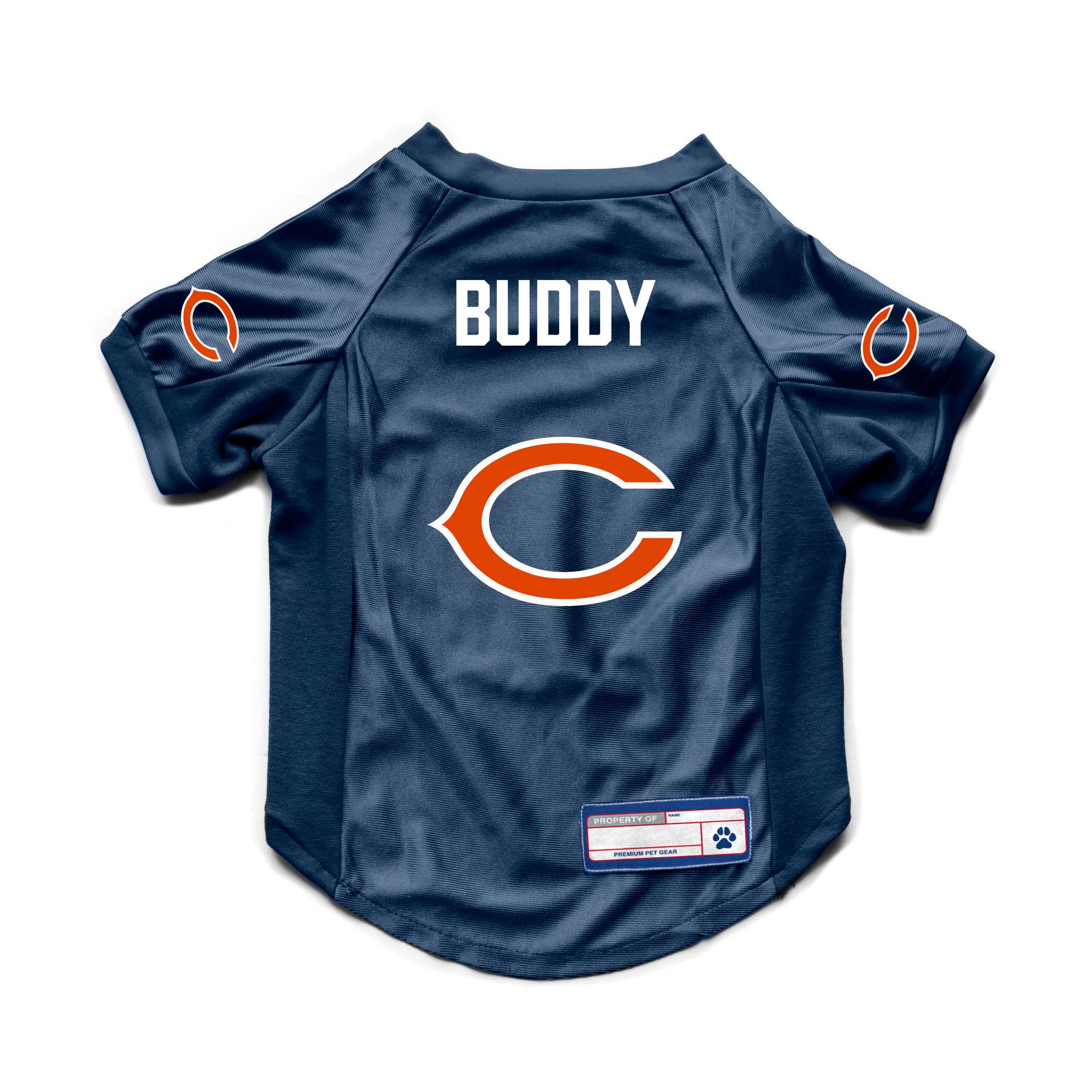 chicago bear gear Chicago Bears Custom Pet Stretch Jersey XL