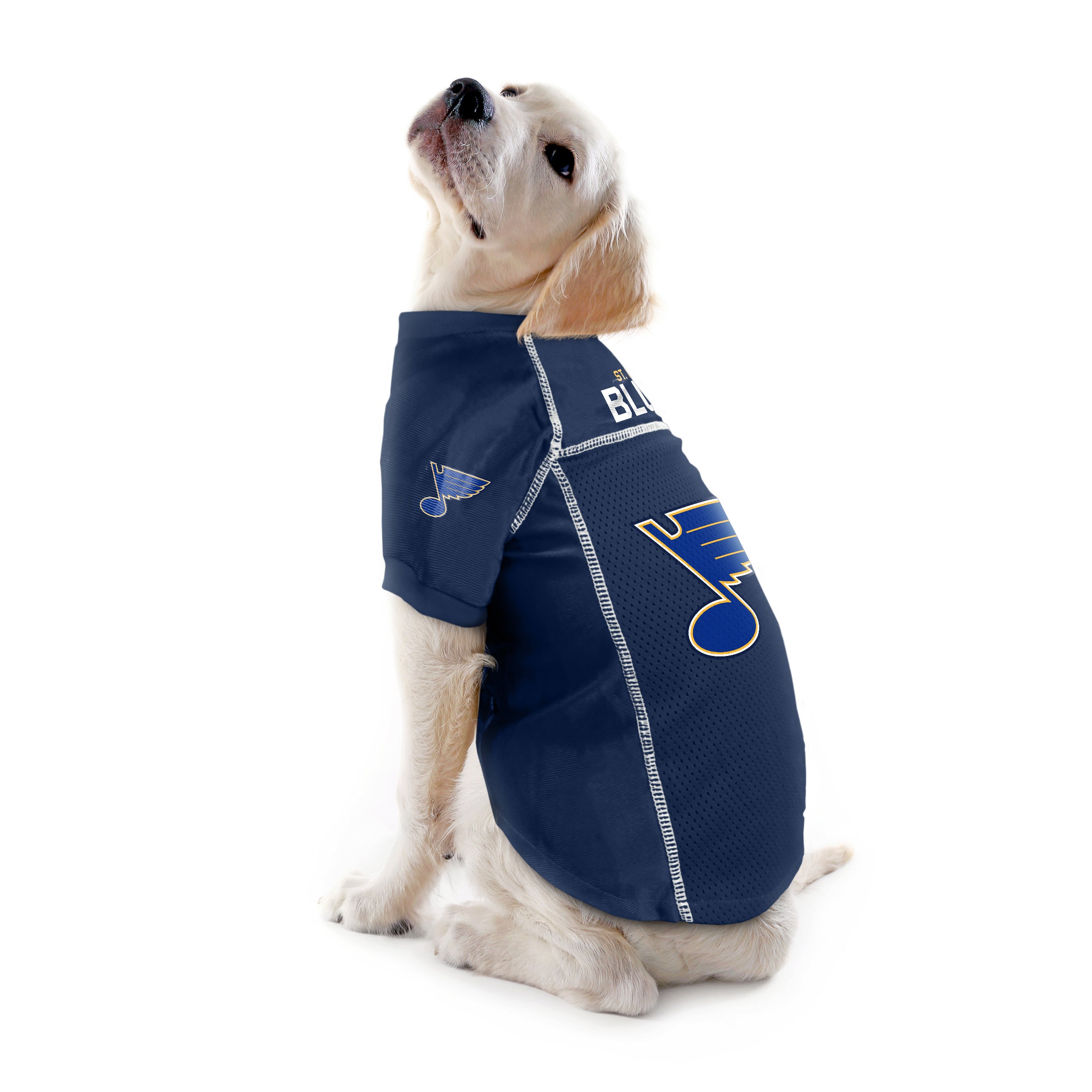 St. Louis Blues Premium Pet Dog Hockey Jersey w/Name Tag XS