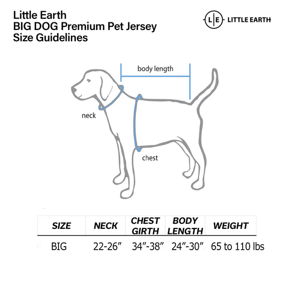 Premium Pet Jersey Size Chart